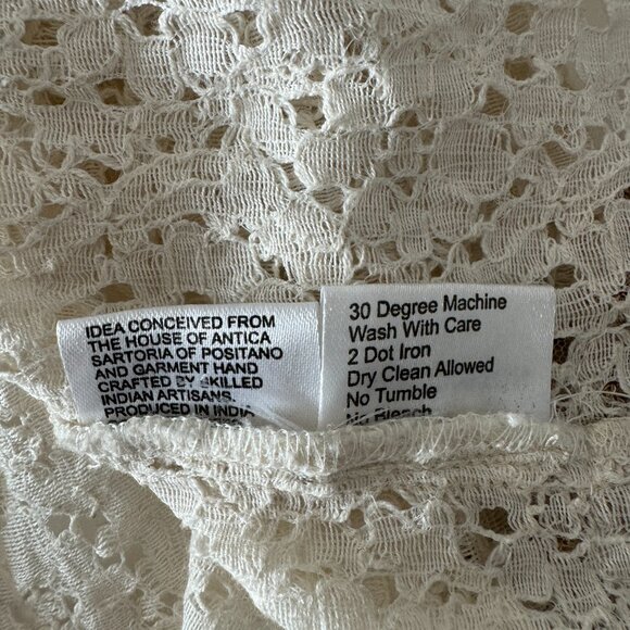 Nikki Danielle Boho Embordered Top Beige, Size Fits All - Picture 14 of 17